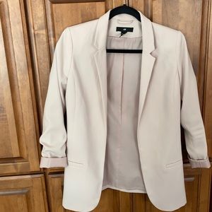 Oversized blush blazer